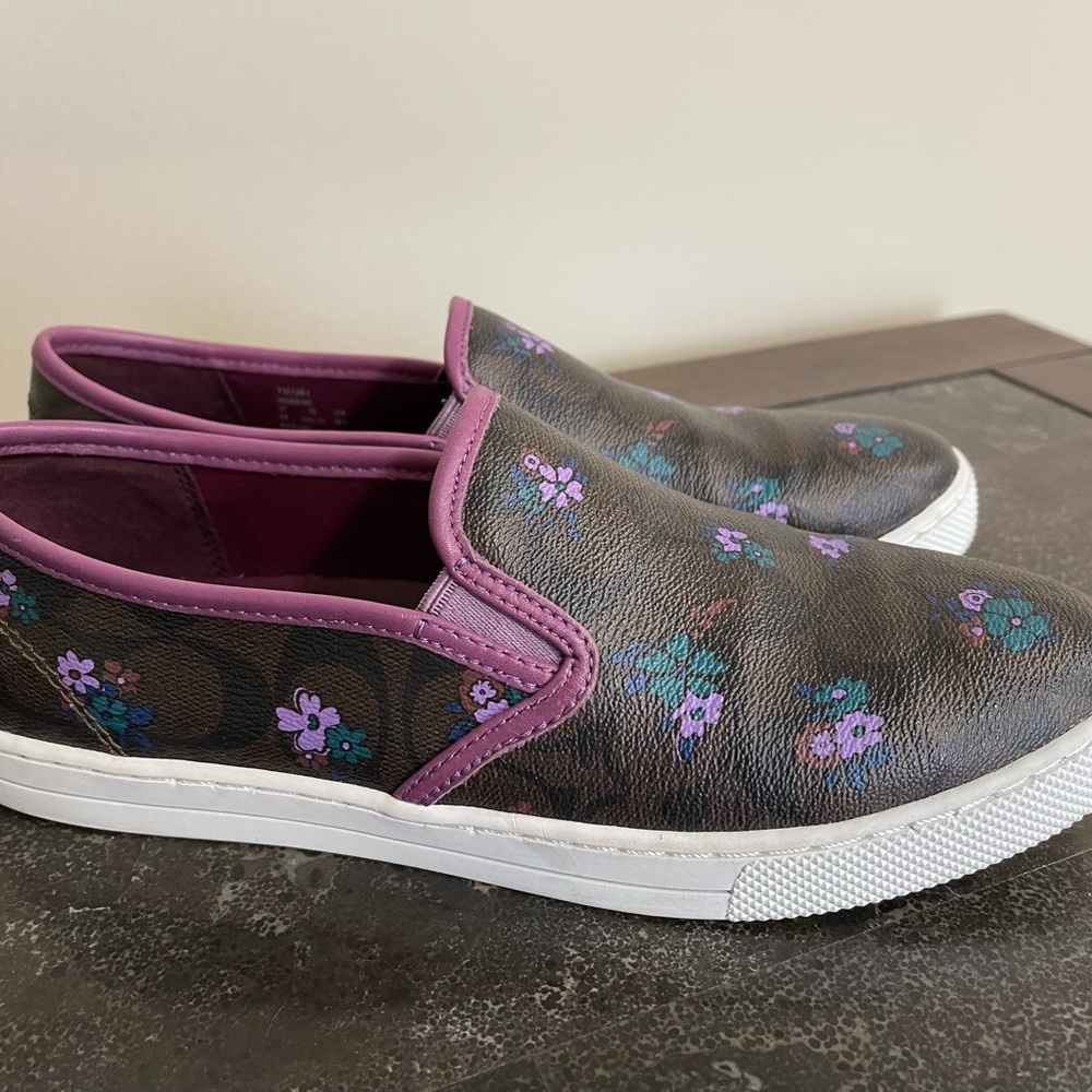 OBO-Authentic COACH Floral Slip-On Loafers!OR MAKE ME AN OFFER!!